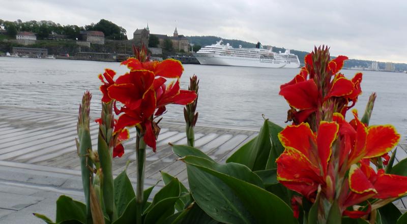 Phoenix Cruises, Amadea anchored in Oslo